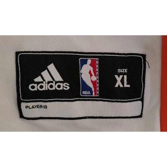 NEW YORK KNICKS NBA BASKETBALL JERSEY ADIDAS WHITE AMARE STOUDEMIRE #1 Men’s XL - Picture 6 of 6